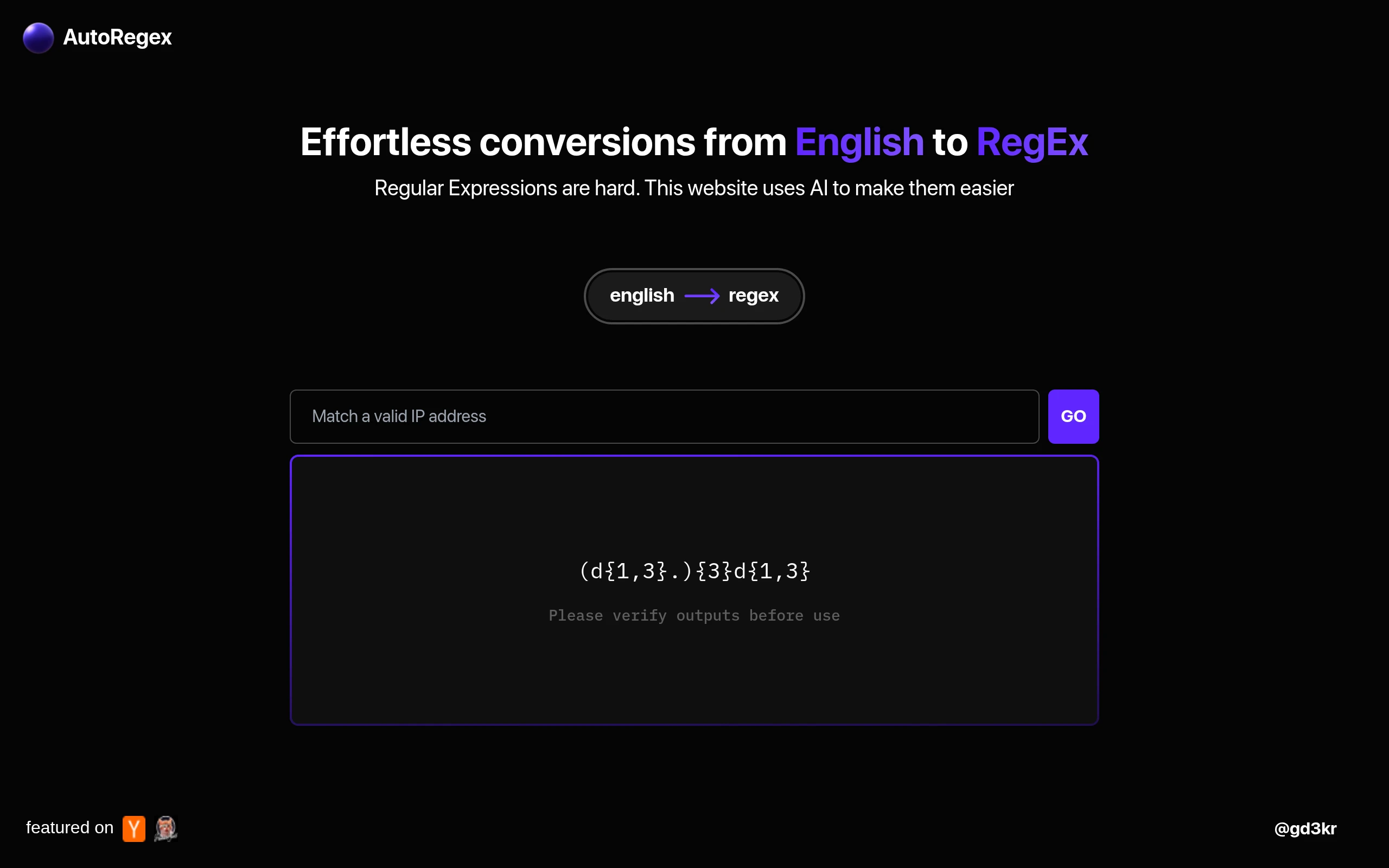 AutoRegex