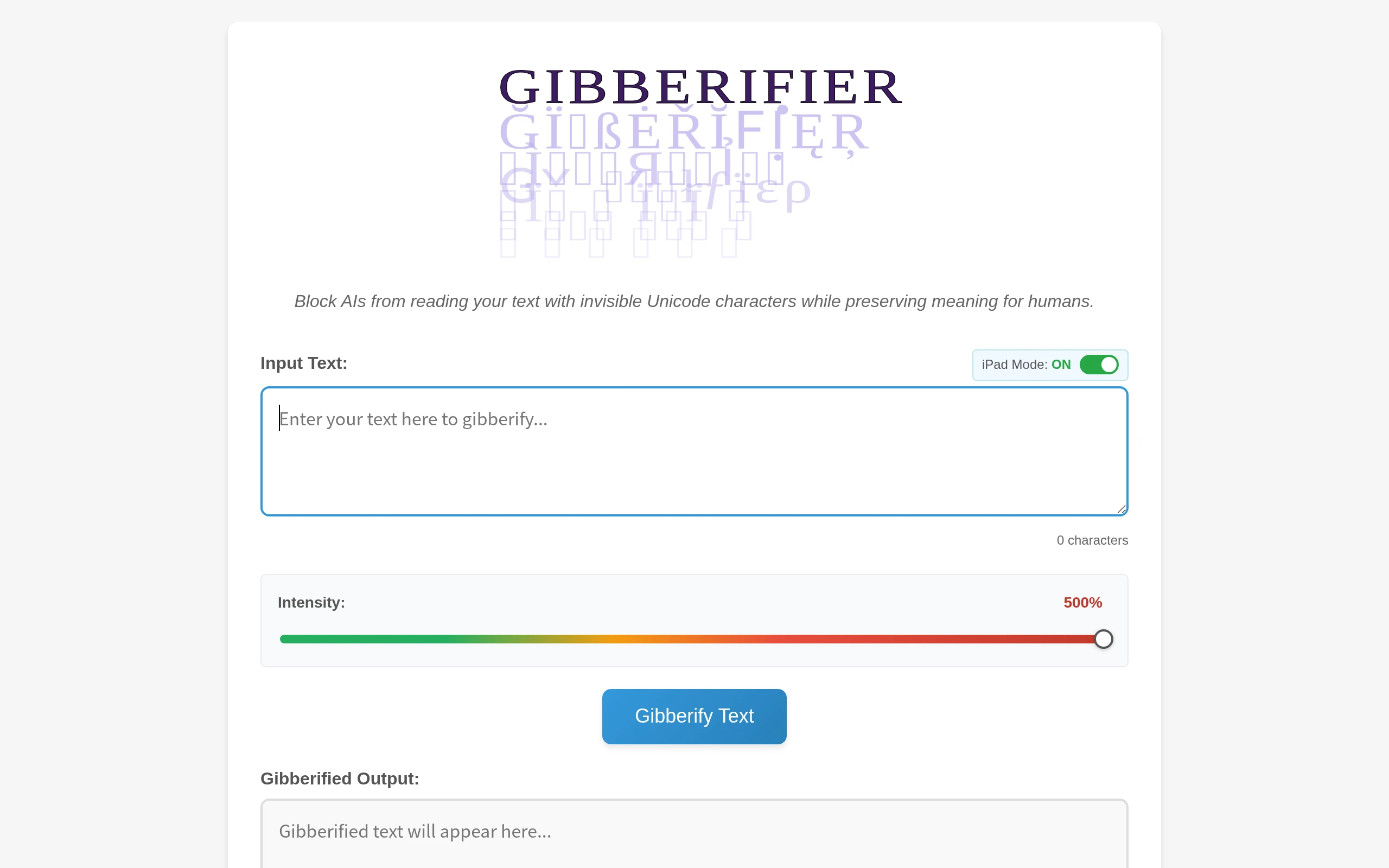 Gibberifier