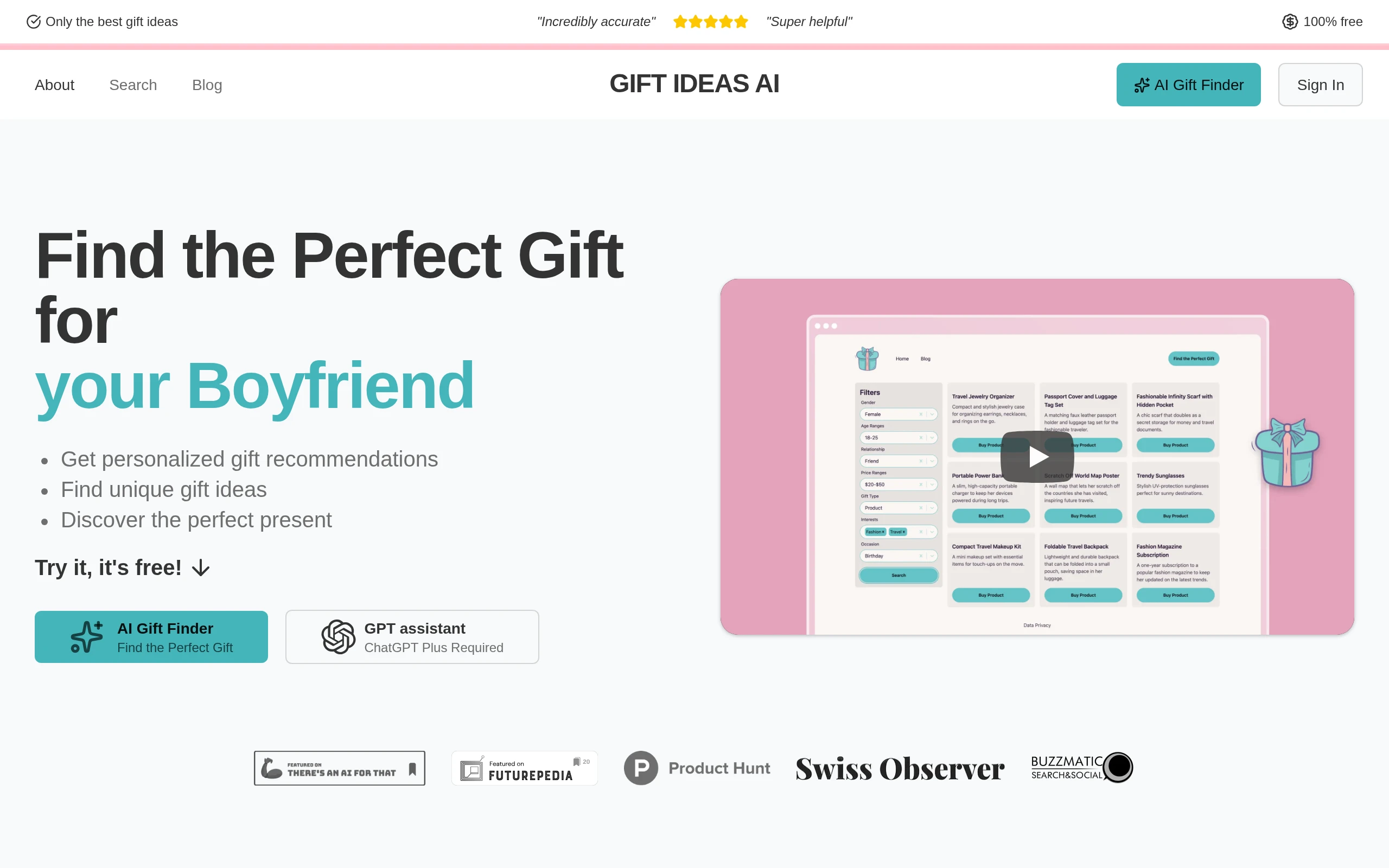 Gift Ideas AI