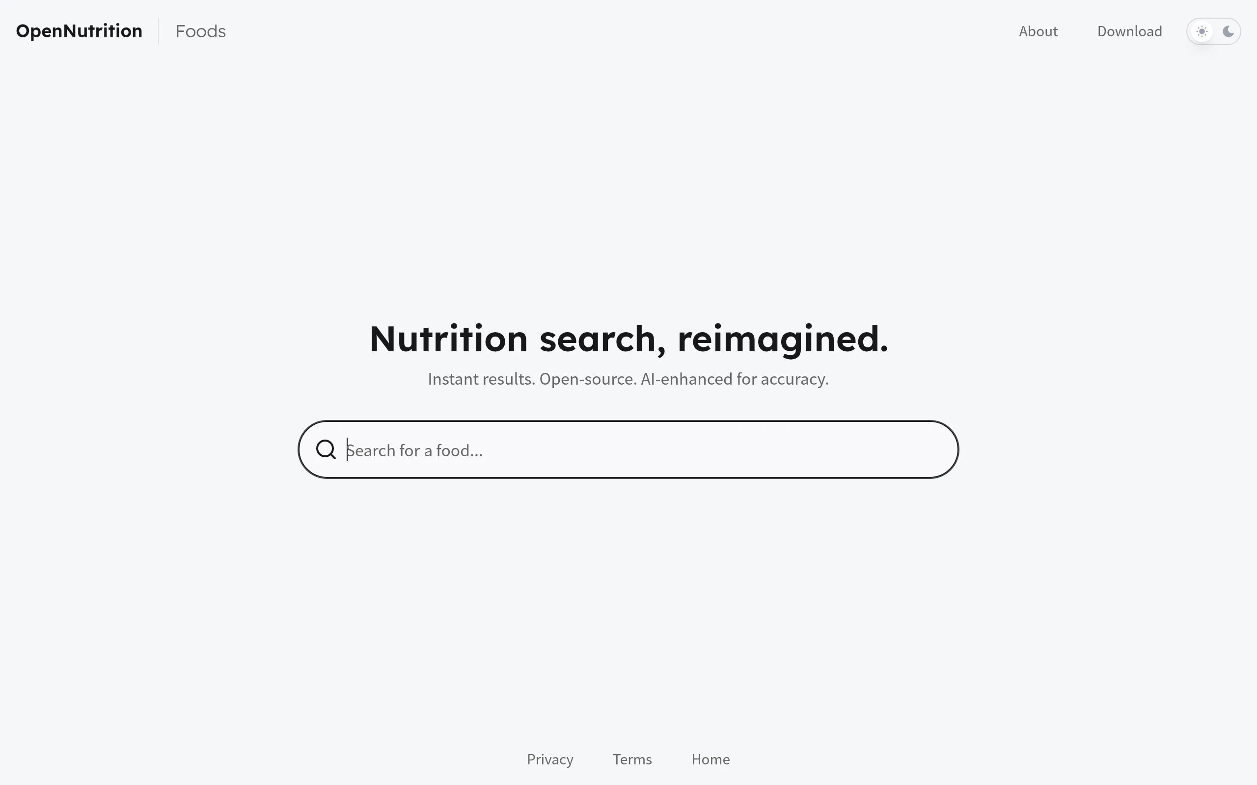 OpenNutrition