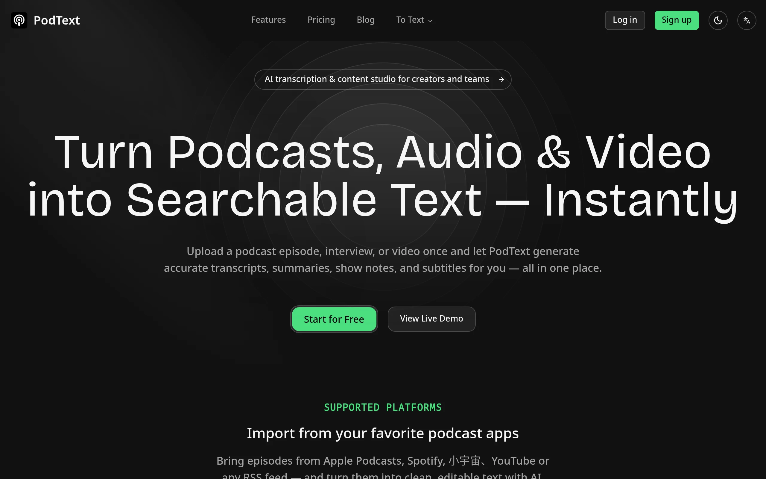 PodText.ai