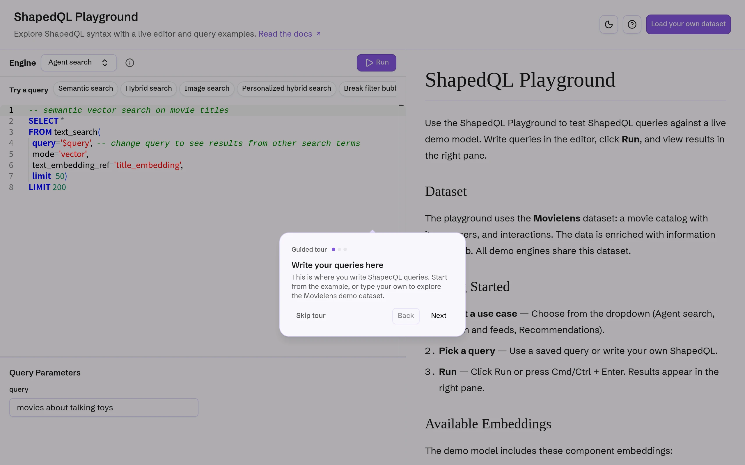ShapedQL