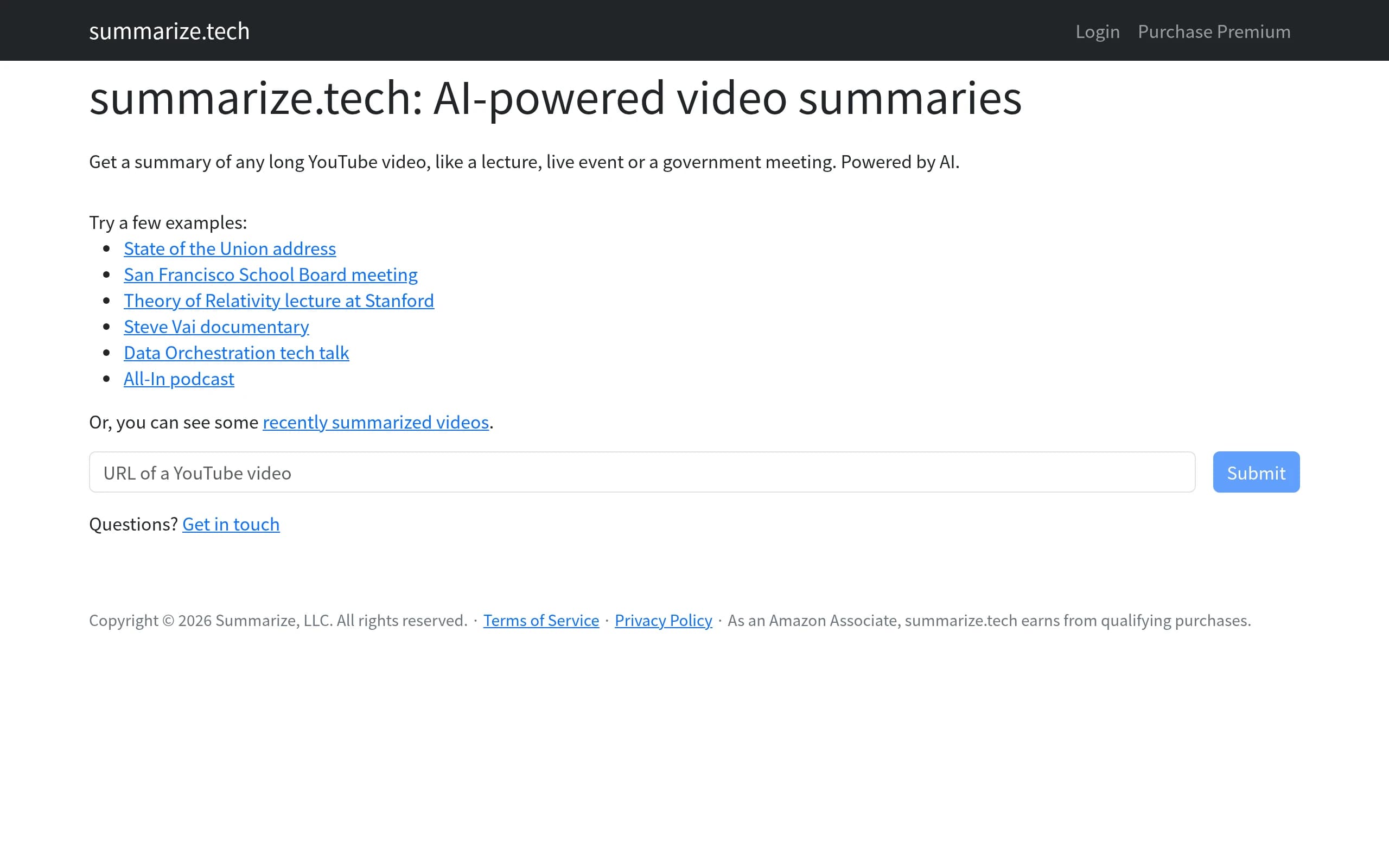 Summarize Tech